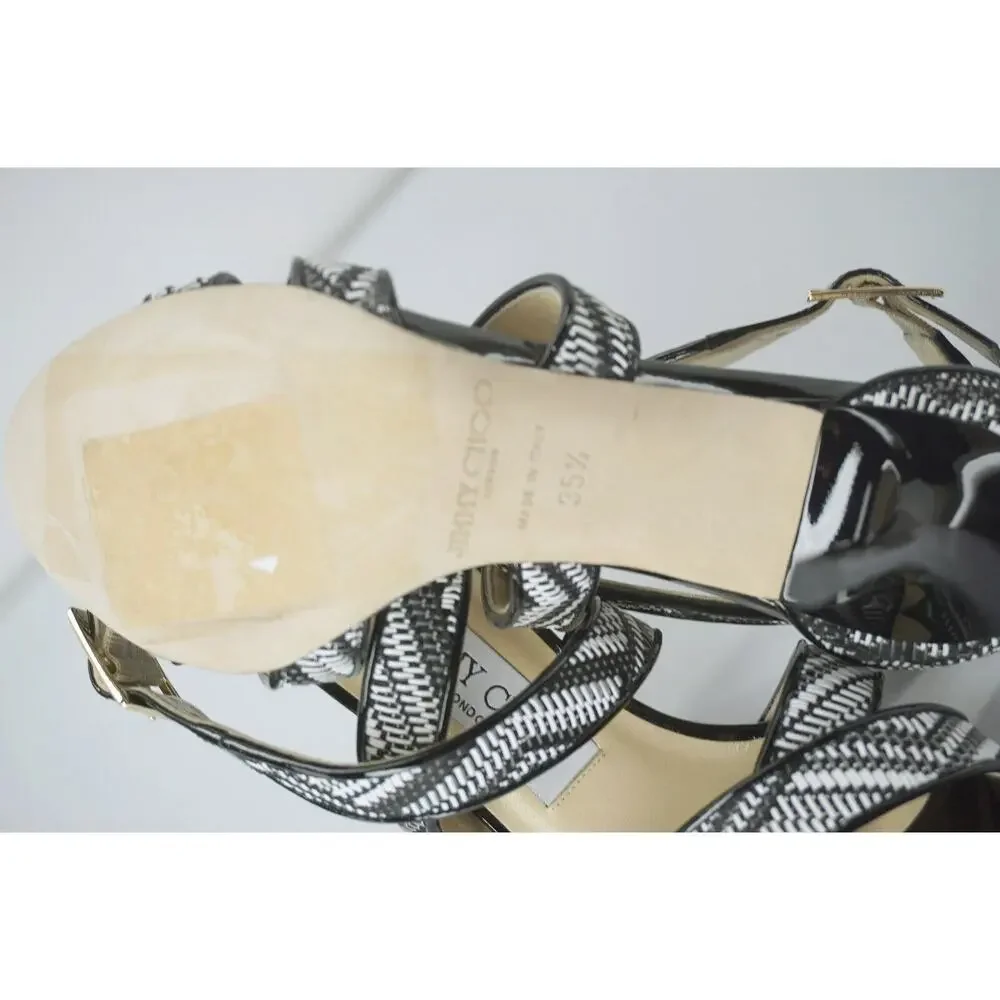 Jimmy Choo Louise Ankle Strappy High Heel Sandals Size 35.5 NEW Women's $750 SZ